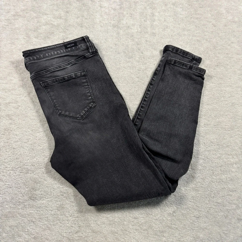 Liverpool Skinny Jeans Womens 12/31 Black The Skinny Mid Rise Stretch Denim Pant